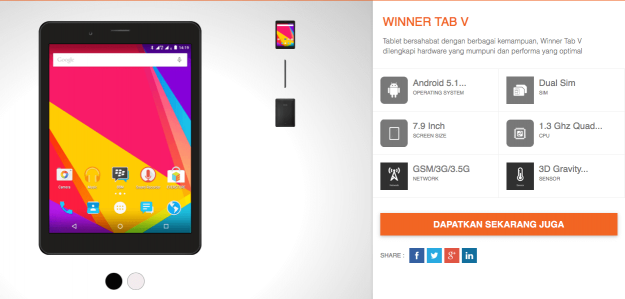 Spesifikasi Evercoss Winner Tab V spesifikasi-evercoss-winner-tab-v